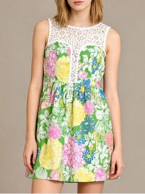 Lilly Pulitzer Raegan Dress Hibiscus Stroll